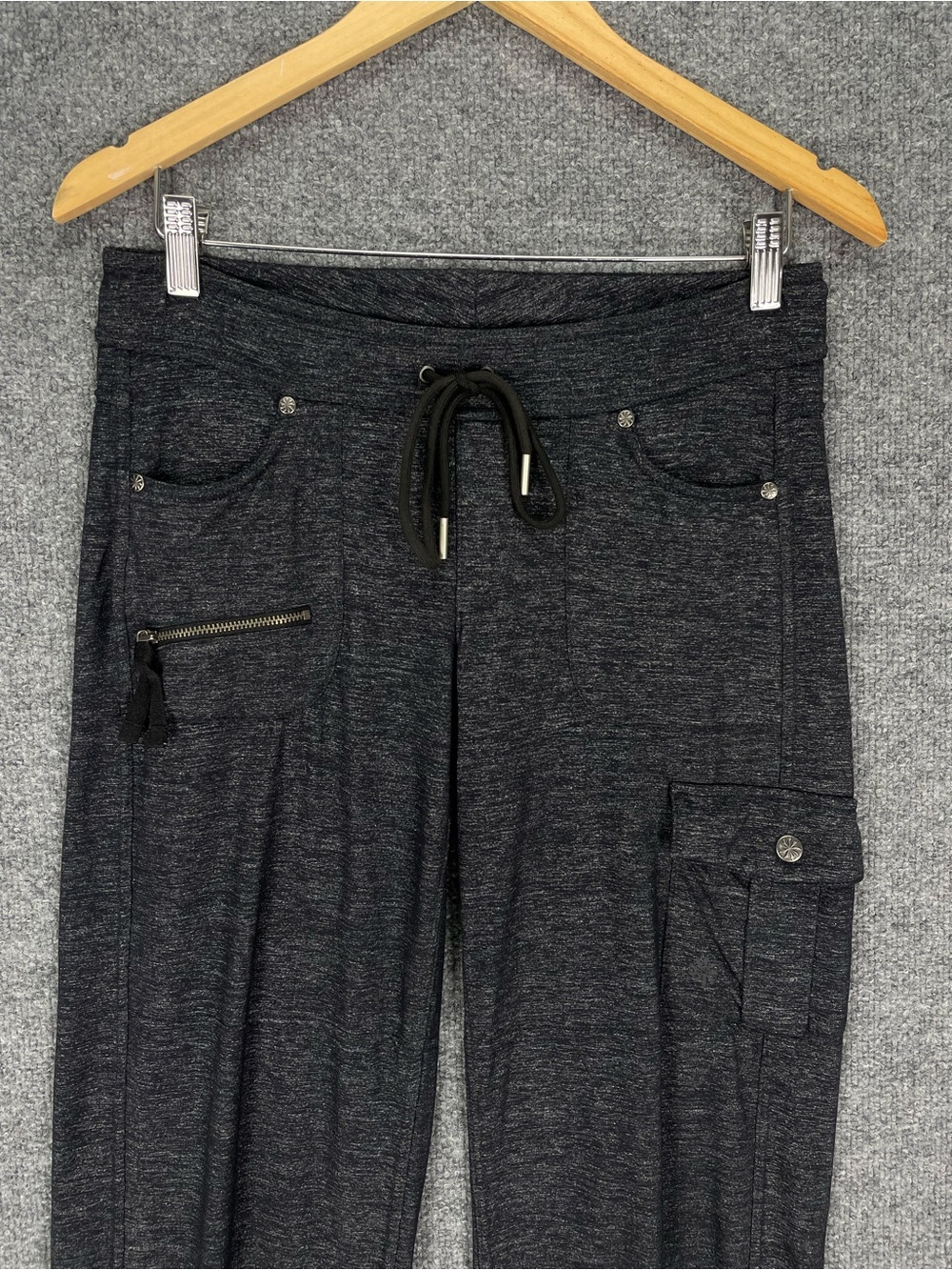 Athleta Bettona Boyfriend Jogger Pants Black/Gray Size XS Stretch Athleisure - Picture 2 of 9